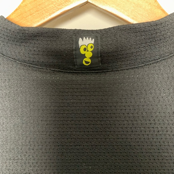 Vintage 90s Adidas Equipment Black V-neck Made in USA Jersey Shirt SZ M - Picture 7 of 9